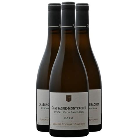 Chassagne Montrachet 1er Cru Clos Saint Jean Blanc 2020 Lot De 3x75cl