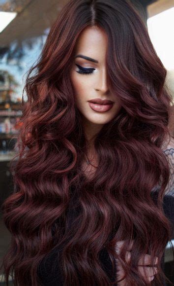 Decadent Chocolate Cherry Hair Colour Ideas Cherry Chocolate Waves