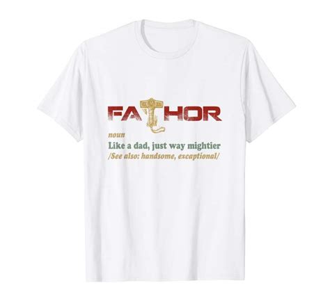 Buy Fa Thor Like Dad Just Way Mightier Hero For Men T Shirt Tees Design