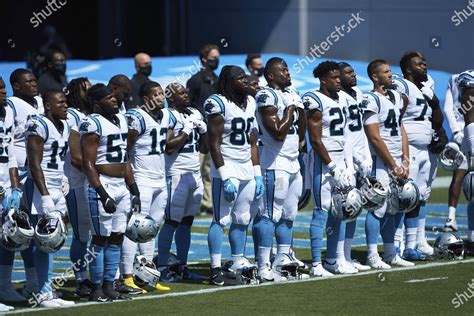 Members Carolina Panthers Lineup During Playing Editorial Stock Photo