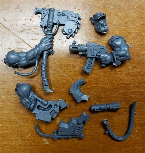 Warhammer K Ork Bits Kommando Nob Boss Head Slugga Choppa Power