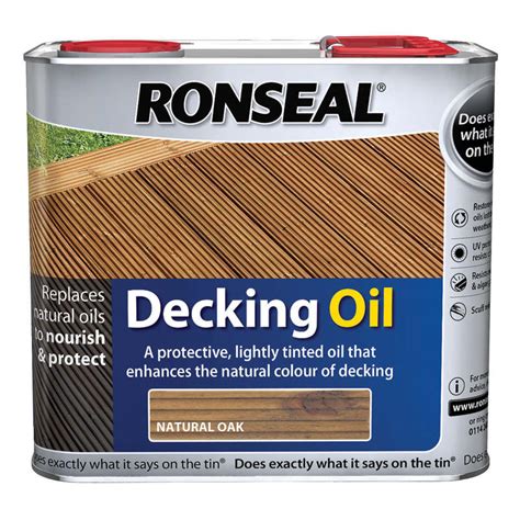 Ronseal Decking Oil Natural Oak 25l Exterior Paint