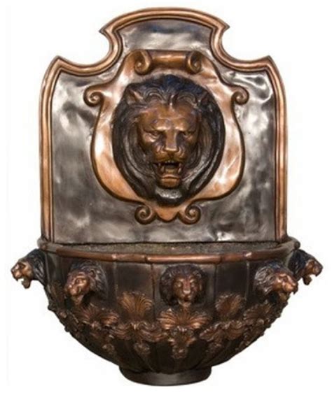 Casa Padrino Luxury Baroque Wall Fountain Lion 79 X 46 X H 91 Cm