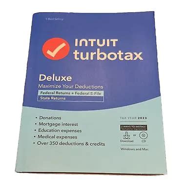 Intuit Turbo Tax Deluxe Federal Grelly Usa