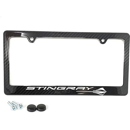 Amazon Carbon Flash Metallic GAR Painted Rear License Plate Frame