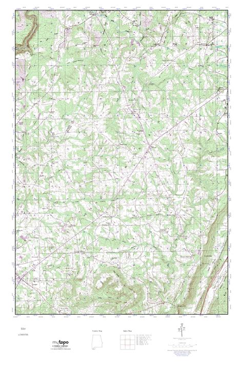 MyTopo Ider Alabama USGS Quad Topo Map