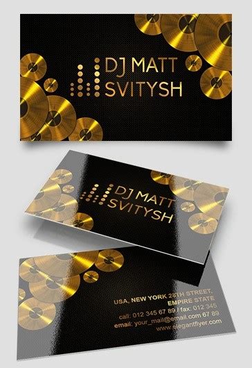 Dj Business Card Templates Psd For Free