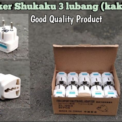 Jual Over Steker Colokan Kaki 3 Sambungan Steker Adapter Standart