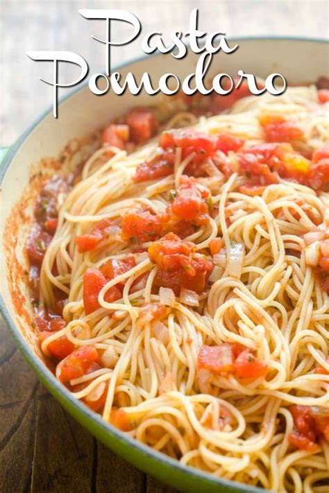 Pasta Pomodoro Recipe Recipe Meatless Dinner Easy Pasta Recipes