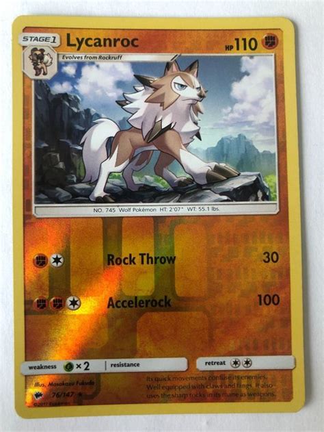 Lycanroc Reverse Holo Rare Pokemon Kaufen Auf Ricardo