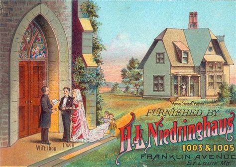 Niedringhaus Furniture Store Advertisement Late 19th Cent Flickr