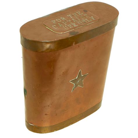 Original Us Wwii Era Ships Crew Made Brass Rail Mounted Binoculars