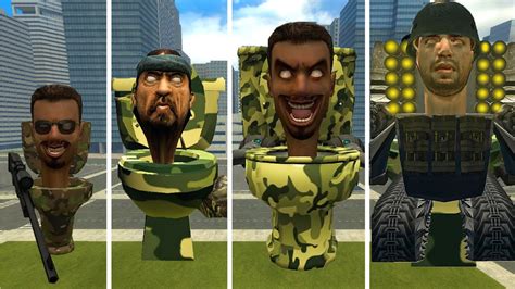 Evolution Of Camo Rocket Launcher Skibidi Toilet Vs Speakerman And Others In Garry S Mod Youtube