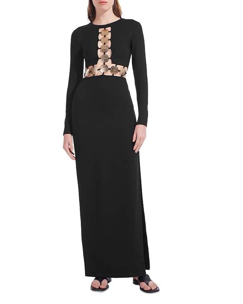Staud Delphine Embellished Cutout Dress Bloomingdales