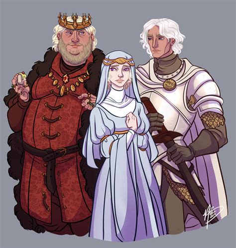 Aegon IV, Naerys and Aemon Targaryen by naomimakesart on DeviantArt