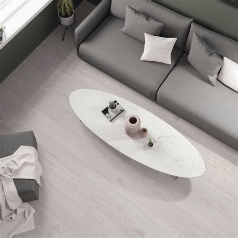 Carrelage Aspect Parquet Lanzarote Blanc Mat 19 4x120 Cm