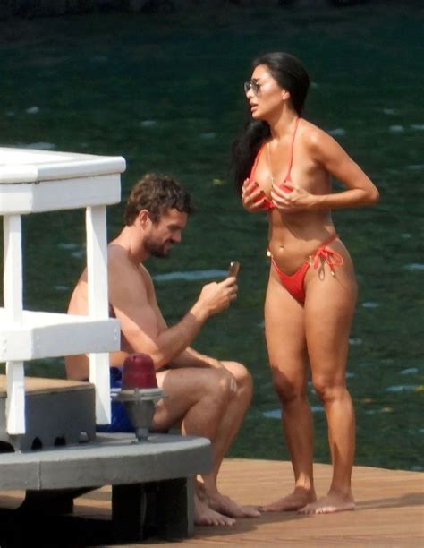 Nicole Scherzinger Looks Hot In A Red Bikini 8 Photos Thefappening