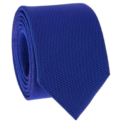 Cobalt Blue Tie In Basket Weave Silk The Nines