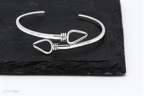 Sterling Silver Arrow Bracelet Silver Cuff Bracelet Couples Etsy