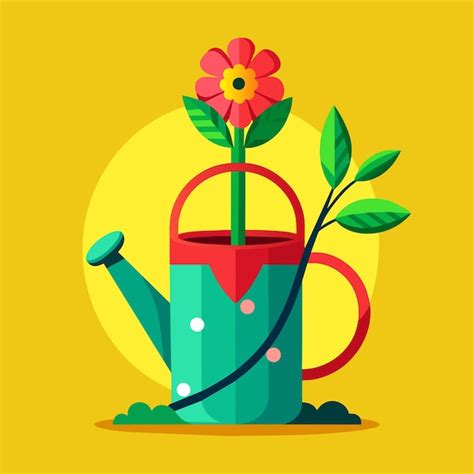 Premium Vector Watering Can Vector Illustration