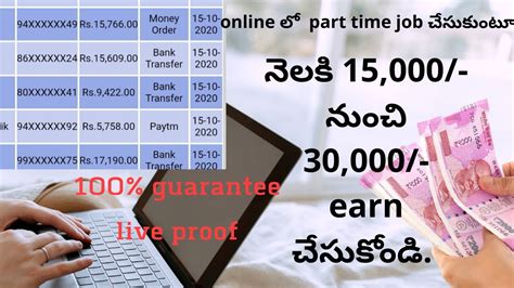 Earn Money Online Upto To Per Month Best Part Time