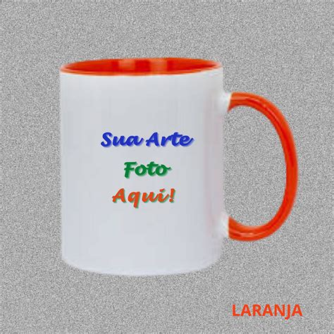 Caneca Personalizada Al A E Interior Colorido Cer Mica Ml Div Core