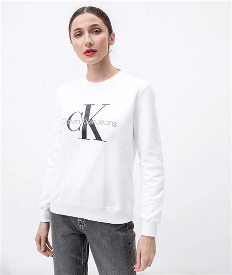 Calvin Klein Jeans Felpa Core Monogram Sweatshirt Donna Felpe Donna Shop Online Su Yupi