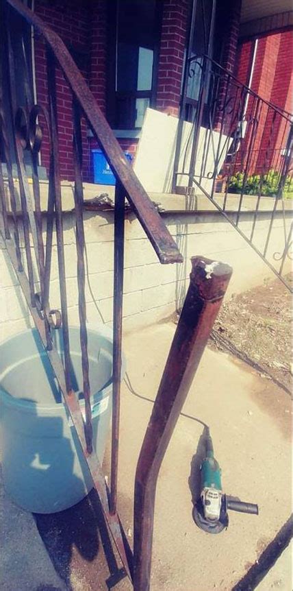 Metal Railing Repair - Greenly's Mobile Welding & Fabrication