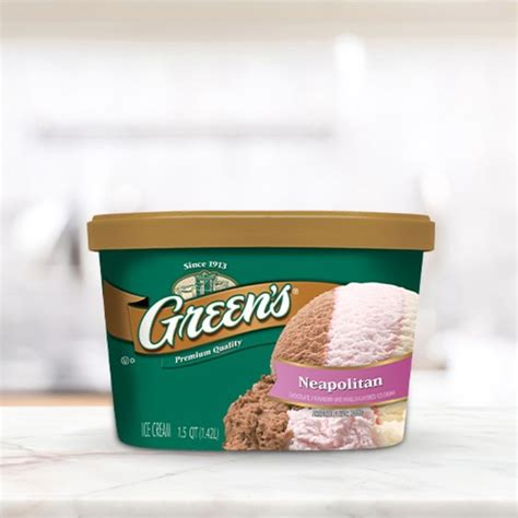 Greens Neapolitan Premium Ice Cream 1 5 Qt Instacart