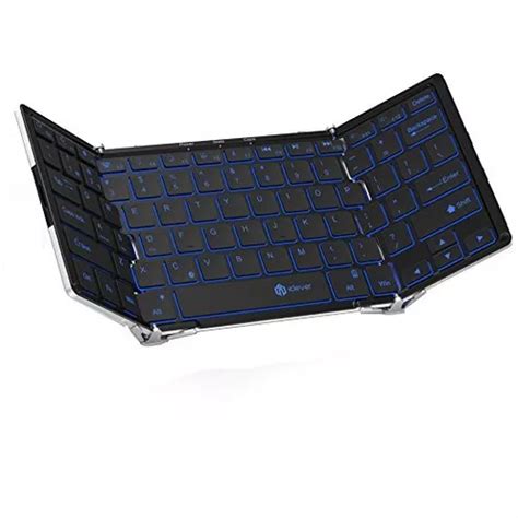 Teclado Plegable Iclever Inalámbrico Con 3 Colores De Luz De Envío gratis