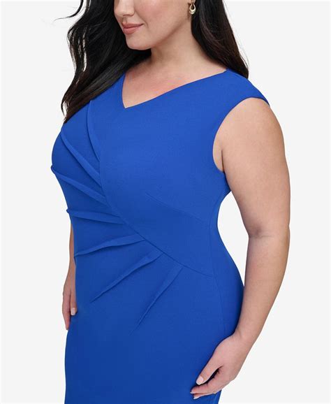 Calvin Klein Plus Size Sleeveless Starburst Sheath Dress Macys