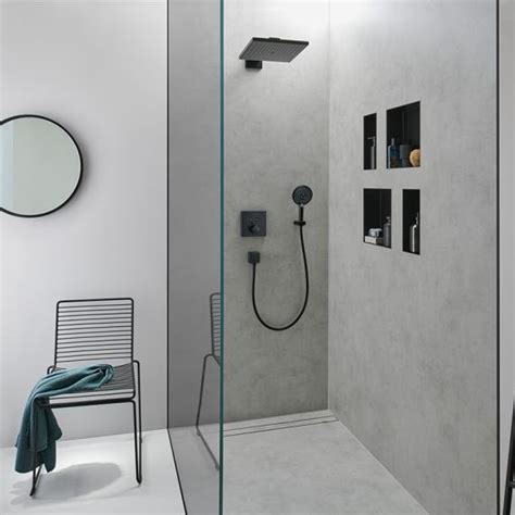 Hansgrohe Raindance E Overhead Shower Set 1 Spray Mode Matt Black