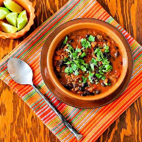 Crockpot Black Bean Chili With Lime And Cilantro Kalyn S Kitchen