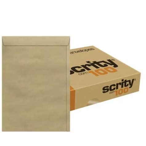 Envelope Skn 332 Saco Kraft Natural A4 22x32 Mm Scrity C 100 MercadoLivre