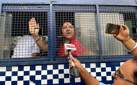 In Pics Kolkata Police And Bjp Supporters Clash During Protest March