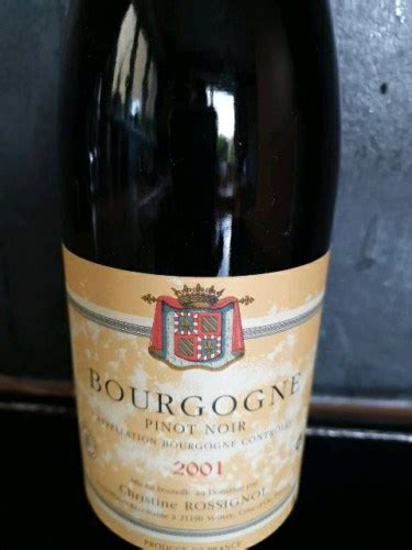 Christine Rossignol Bourgogne Pinot Noir Vivino US