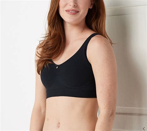 Breezies Seamless Comfort Wirefree Bra Black 1x New A346537 Ebay