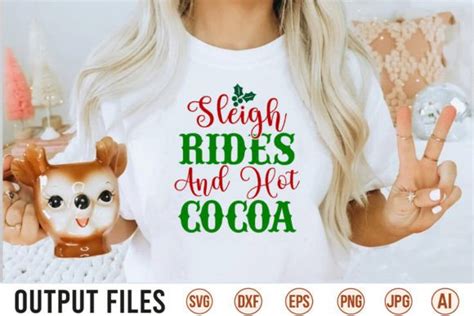 Sleigh Rides And Hot Cocoa SVG Designs Graphic By Trendy SVG Gallery