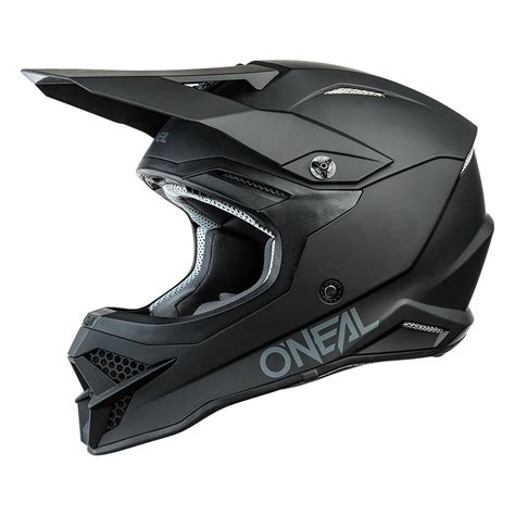 O Neal Series Solid Motocross Enduro Mtb Helm Schwarz Oneal