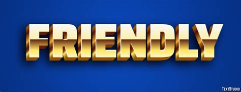 Friendly Text Effect and Logo Design Word