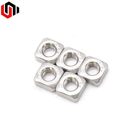 High Quality Stainless Steel 304 316 Square Nut DIN557 A2 70 A4 80