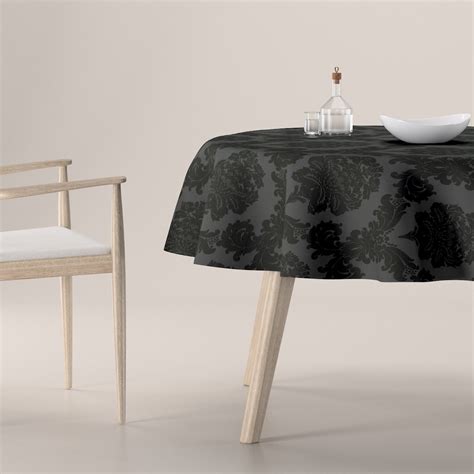 Nappe Ronde Noir Dekoria Fr