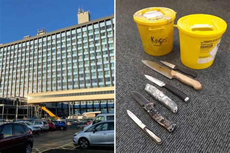 Chilling Knife Haul Shows The Daily Dangers Hulls Hospital Staff Face Hull Live