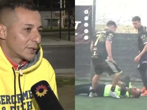 Un árbitro recibió un brutal ataque en medio de un partido de fútbol amateur Pudo haberme
