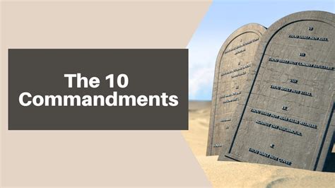 The Ten Commandments Part Youtube