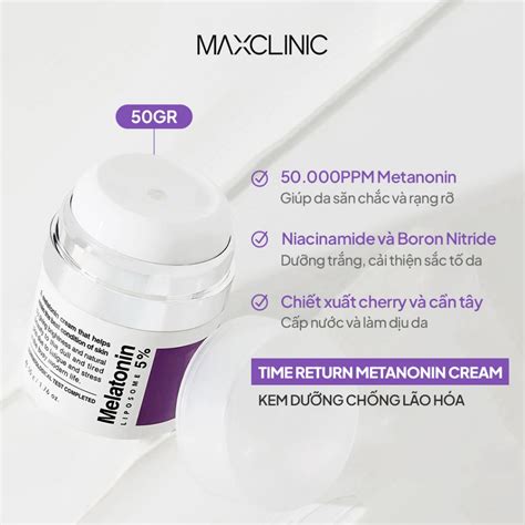 Kem D Ng Ch Ng L O H A Maxclinic Time Return Melatonin Cream G