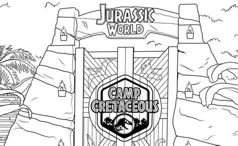 Kolorowanka Jurassic World Camp Cretaceous Jurassic World Camp Creataceous 5