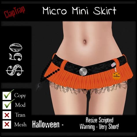 life marketplace claptrap micro mini skirt halloween