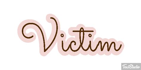 Victim Word Animated  Logo Designs