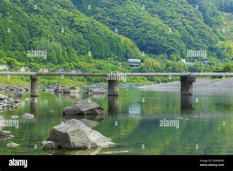 Hanka Sunken Bridge And Yodo Line Stock Photo Alamy